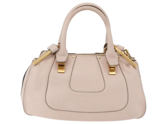 Chloé Hailey Sac à main en cuir beige - vue 2