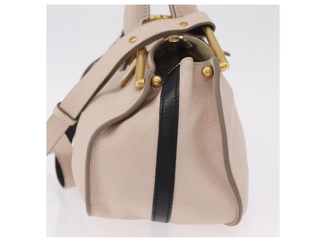 Chloé Hailey Sac à main en cuir beige - vue 3