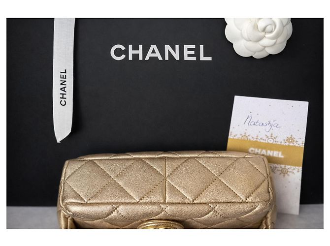 Chanel Flap Bag aus Lammleder Gold - Ansicht 5