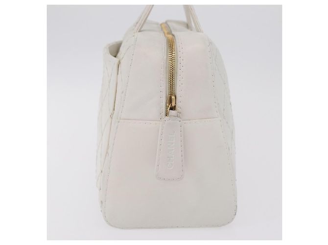 Chanel Vintage CC Zip Around Bowler Quilted Caviar East West - vista 4