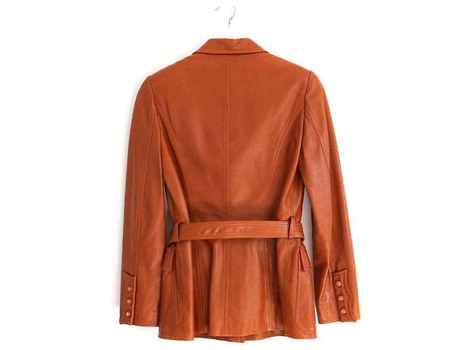 Chanel Lederjacke Braun Herbst 1996 - Ansicht 6