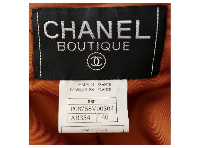 Chanel Lederjacke Braun Herbst 1996 - Ansicht 9