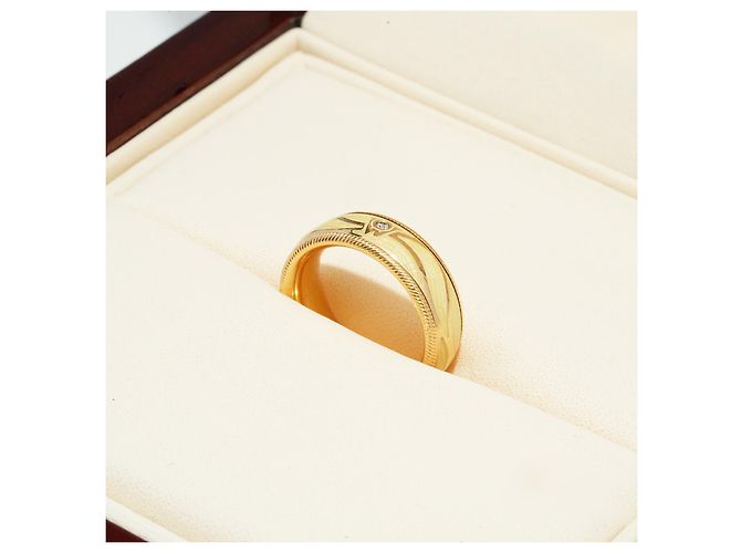 Anello Wellendorff Engelsschimmer Oro 750/18K 12,7 g Mis. 52 rotante Full Set - vista 5