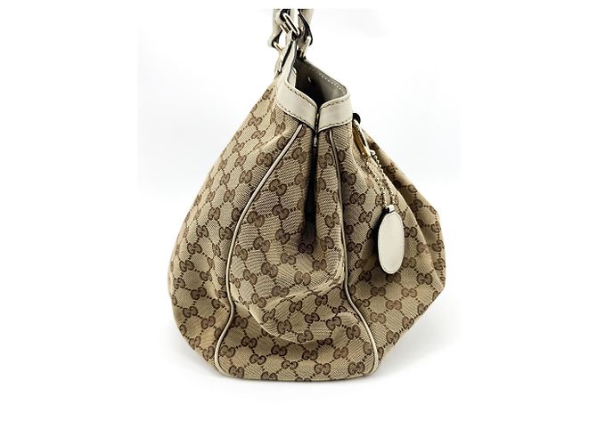 Gucci Sukey Tote GG Canvas und Leder medium - Ansicht 4