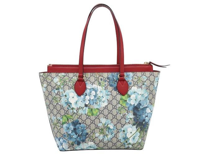 Gucci Linea A Convertible Blooms Print GG Coated Canvas Small - vista 2