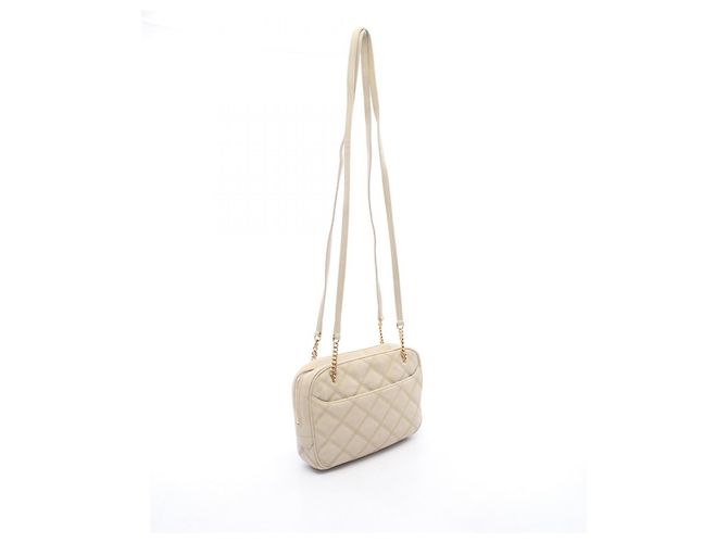 Borsa a tracolla Yves Saint Laurent in pelle avorio - vista 2