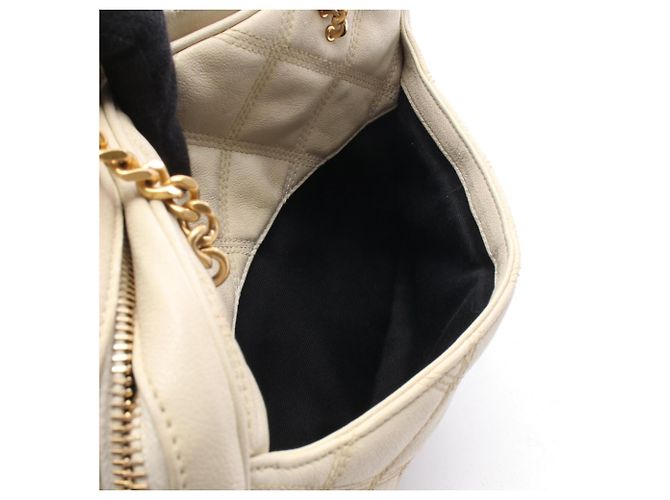 Borsa a tracolla Yves Saint Laurent in pelle avorio - vista 7