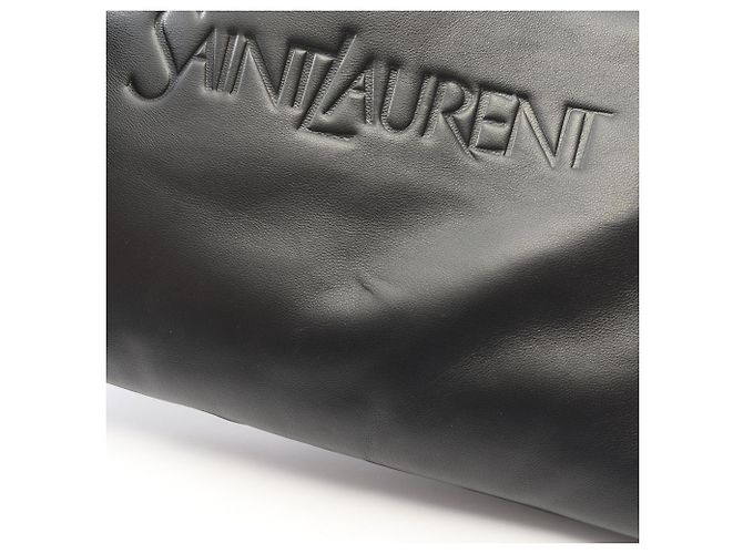 Borsa a pochette in pelle nera Yves Saint Laurent - vista 6