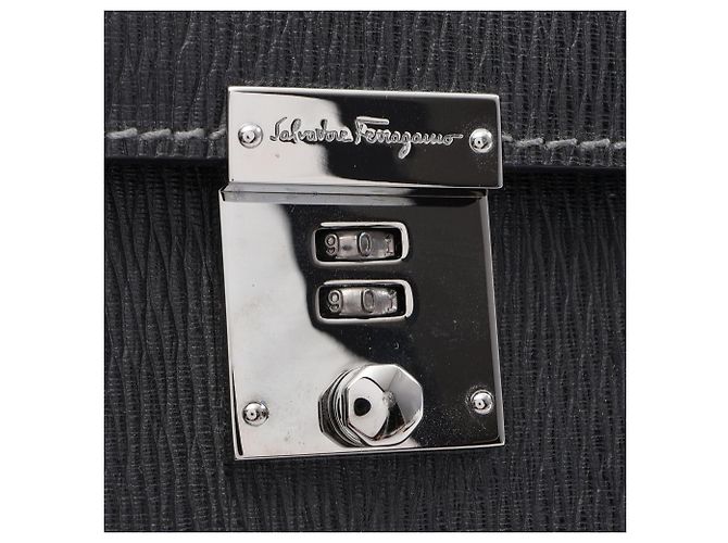 Borsa in pelle nera Salvatore Ferragamo - vista 7