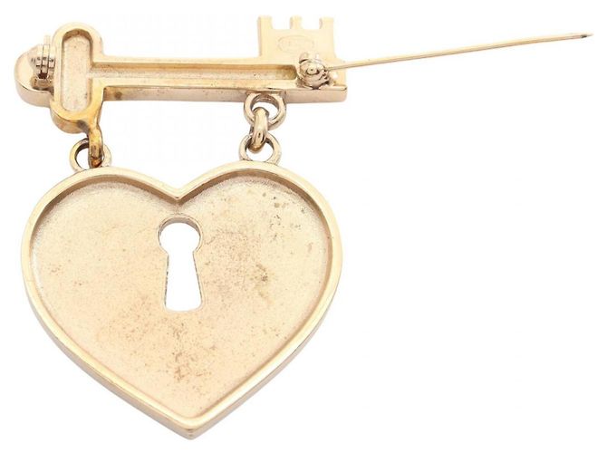 Spilla Chanel Coco Mark Heart Lock - vista 2