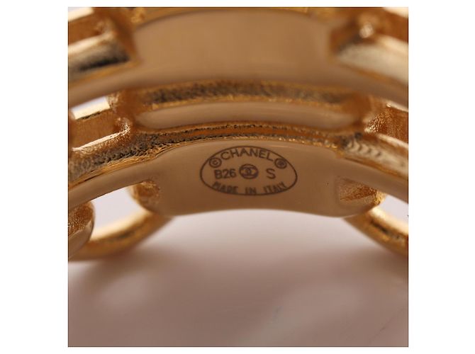 Anillo banda Chanel chapado en oro - vista 4
