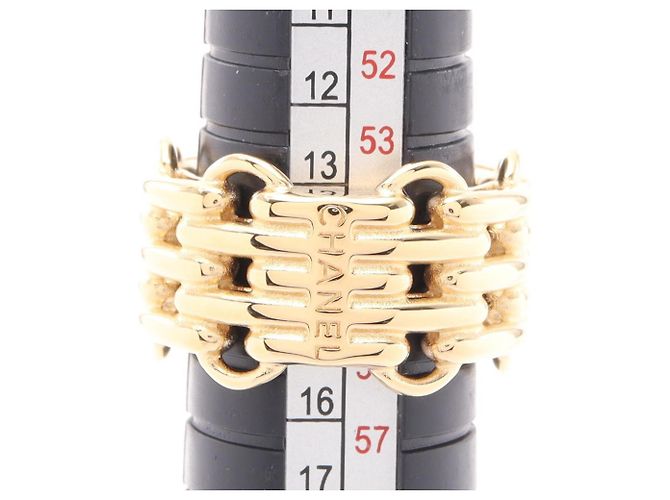Anillo banda Chanel chapado en oro - vista 5
