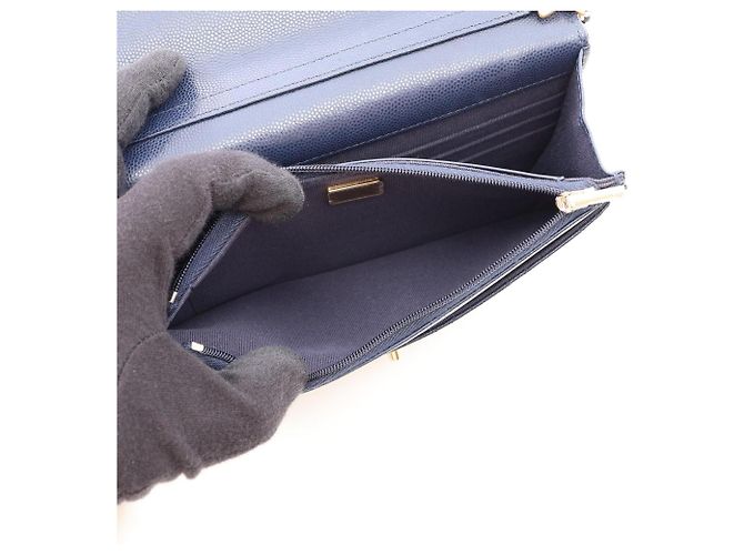 Borsa Chanel Matelassé Navy - vista 4