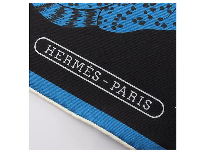 Hermès Hermes ECHARPE DE SOIE LES LEOPARDS Scarf - vista 5