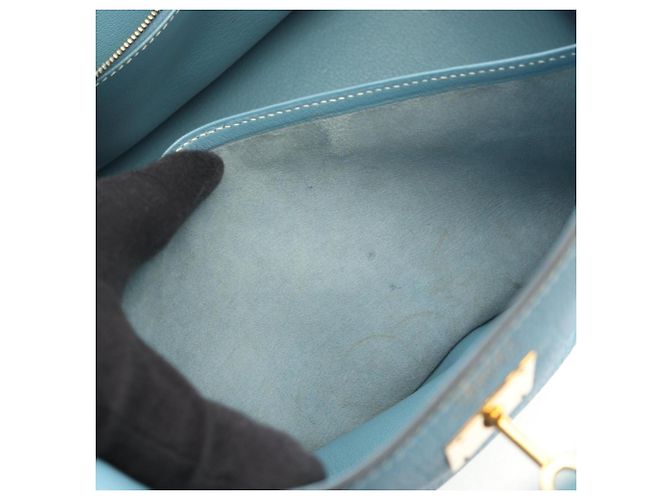 Hermès Sac à main Hermes Birkin 35 Blue Jean - vue 15
