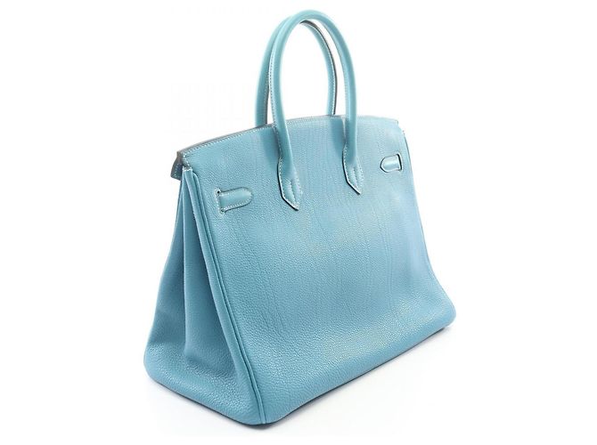 Hermès Sac à main Hermes Birkin 35 Blue Jean - vue 2