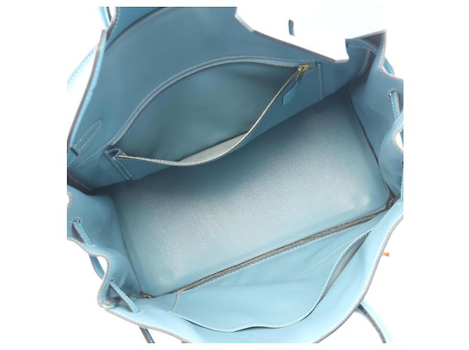 Hermès Sac à main Hermes Birkin 35 Blue Jean - vue 3