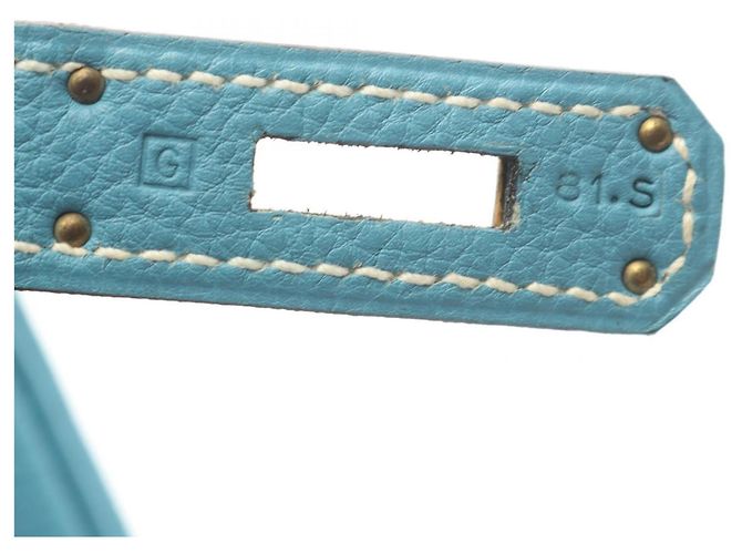 Hermès Sac à main Hermes Birkin 35 Blue Jean - vue 5