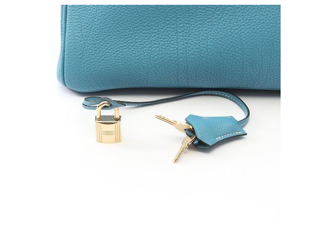 Hermès Sac à main Hermes Birkin 35 Blue Jean - vue 6