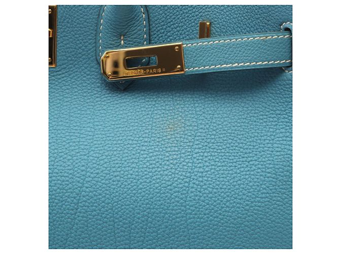 Hermès Sac à main Hermes Birkin 35 Blue Jean - vue 9