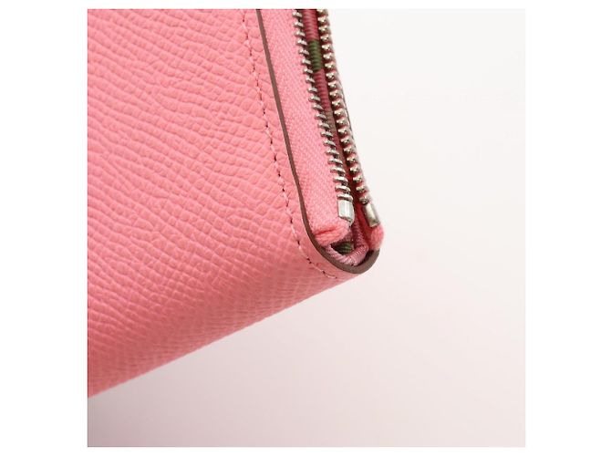Azap Hermès Hermes Pink Epsom Leather Coin Purse - view 7