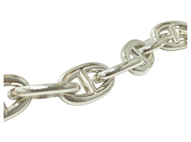 Hermès Bracciale con charm Hermes Chaine d'Ancre TGM Silver - vista 7