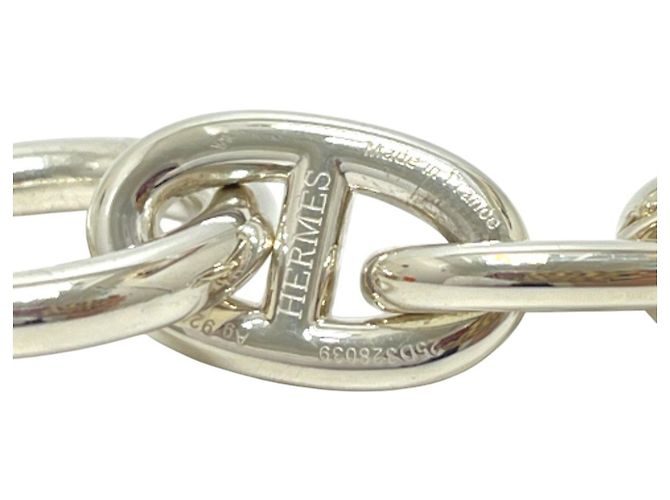Hermès Bracciale con charm Hermes Chaine d'Ancre TGM Silver - vista 8