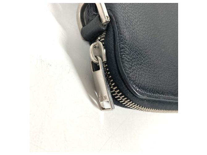Borsa a pochette Christian Dior in pelle nera - vista 10
