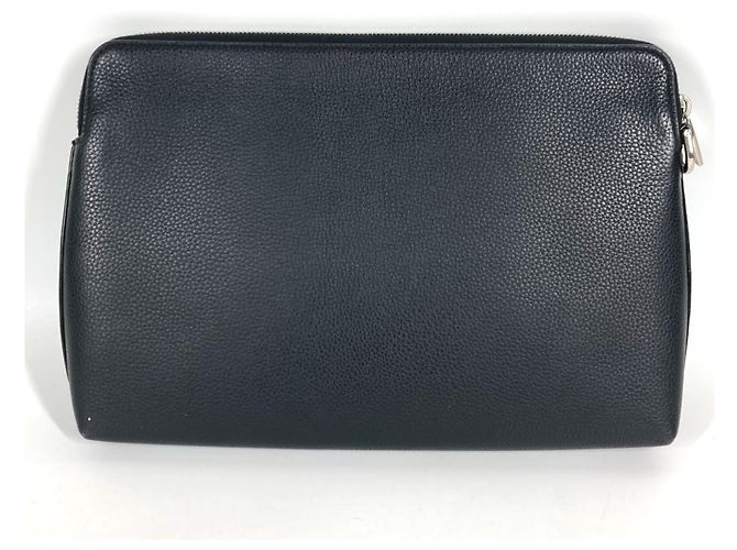 Borsa a pochette Christian Dior in pelle nera - vista 2