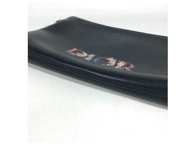 Borsa a pochette Christian Dior in pelle nera - vista 5