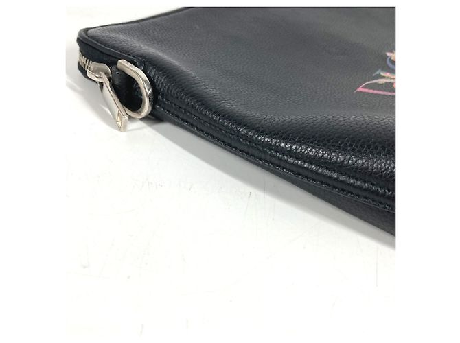 Borsa a pochette Christian Dior in pelle nera - vista 7
