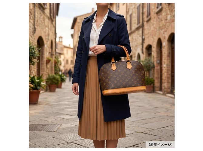 Borsa a mano Louis Vuitton Alma Monogram - vista 17