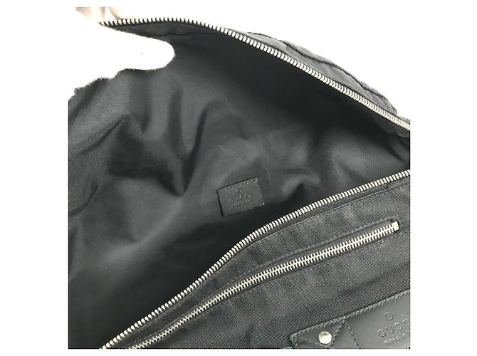 Borsa a tracolla Gucci in nylon nero - vista 11