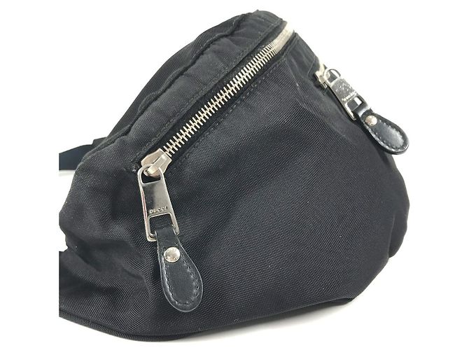 Borsa a tracolla Gucci in nylon nero - vista 3