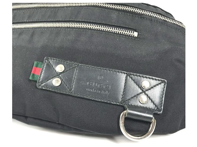 Borsa a tracolla Gucci in nylon nero - vista 6
