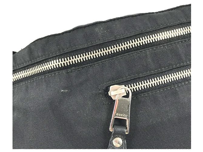 Borsa a tracolla Gucci in nylon nero - vista 9