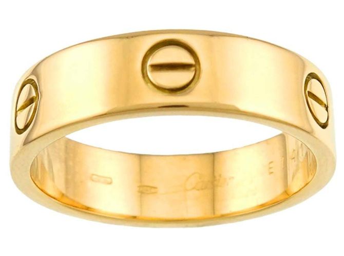 Anello Cartier Love in oro giallo 18K - vista 2