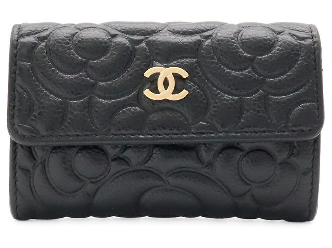 Portacarte Chanel Camellia embossed - vista 2