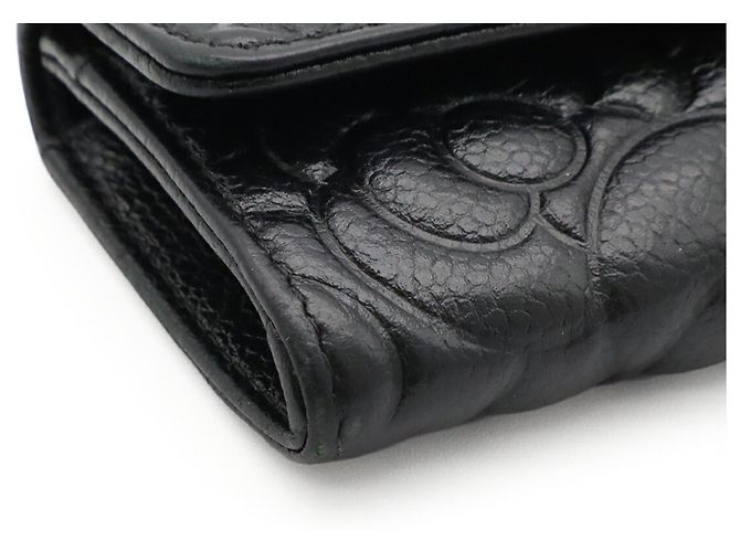 Portacarte Chanel Camellia embossed - vista 4