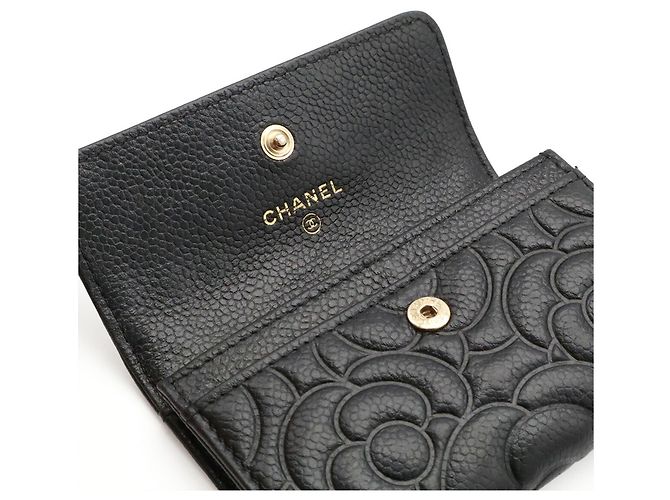 Portacarte Chanel Camellia embossed - vista 6