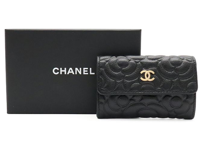 Portacarte Chanel Camellia embossed - vista 8