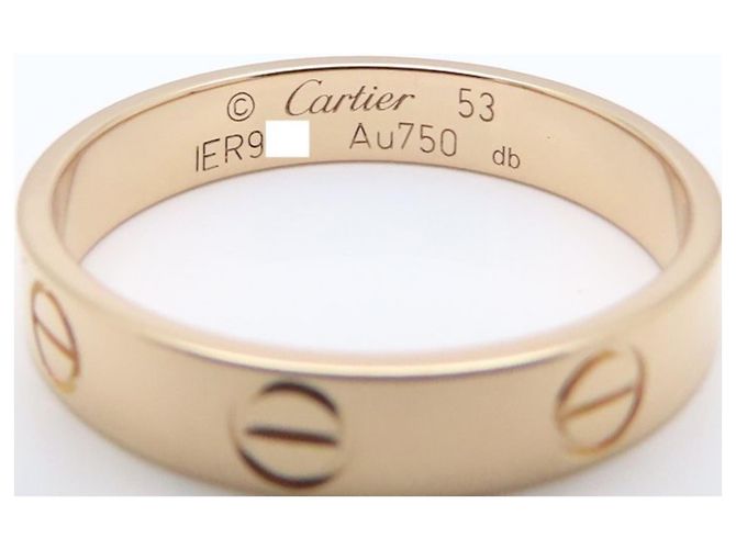 Anello Cartier Mini Love in oro rosa 18K - vista 5