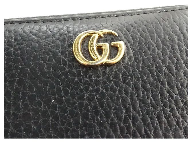 Cartera larga Gucci GG Marmont de piel negra - vista 13
