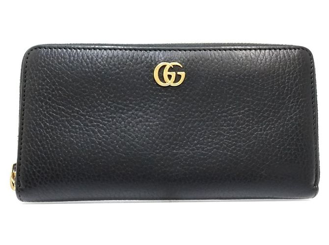 Cartera larga Gucci GG Marmont de piel negra - vista 2