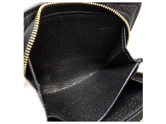 Portafoglio tri-fold Louis Vuitton Monogram Empreinte in Noir - vista 11