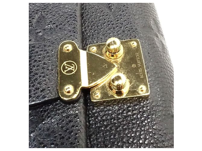 Portafoglio tri-fold Louis Vuitton Monogram Empreinte in Noir - vista 12