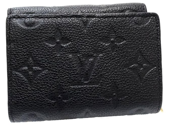 Portafoglio tri-fold Louis Vuitton Monogram Empreinte in Noir - vista 4