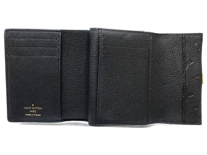 Portafoglio tri-fold Louis Vuitton Monogram Empreinte in Noir - vista 5