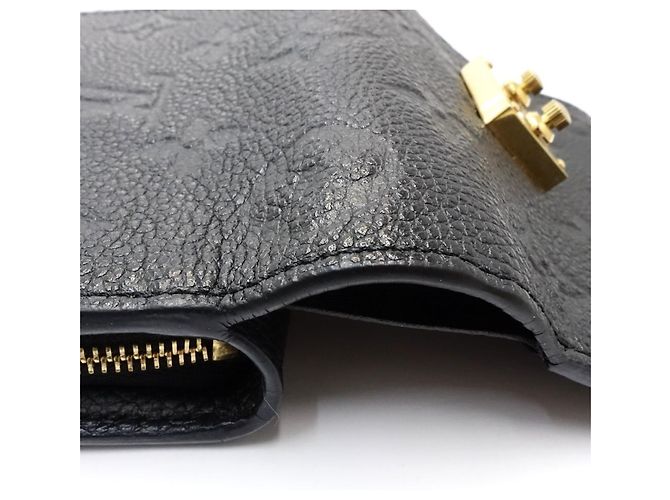 Portafoglio tri-fold Louis Vuitton Monogram Empreinte in Noir - vista 7