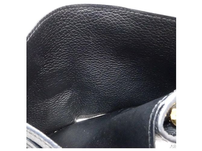 Portafoglio tri-fold Louis Vuitton Monogram Empreinte in Noir - vista 9